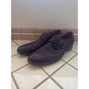Johnston & Murphy Men’s 11M Brown Leather Monk Strap Dress Shoes JM Flex Comfort